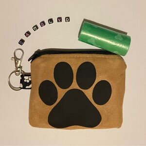 Paw 🐾 Print Faux Suede Pouch bag